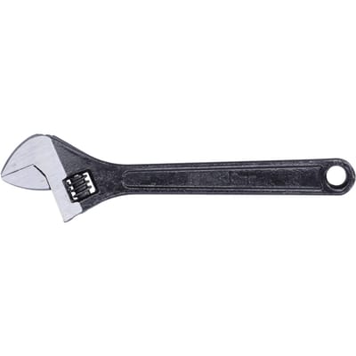 Verstelbare Sleutel 12 inch Ergonomische Open Ringsleutel Hardware Metalen Handgereedschap met Schaal black