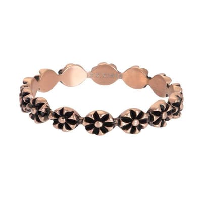 IXXXI Jewelry  flowers 4 mm rose goudkleurig - vulring maat 17