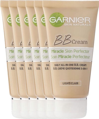 6x Garnier Skin Naturals BB Cream Miracle Skin Perfector All-in-1 Dagcreme Lichte Huid 50ml