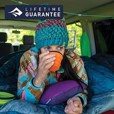 Ultralight Deluxe Reiskussen - Opblaasbaar en Antislip - Ideaal voor Camping en Fietstochten - Compact en Licht - 34 x 24 x 13 cm - Grijs