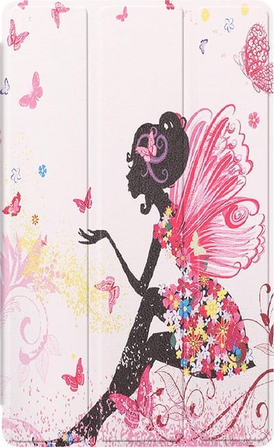Hoesje - Geschikt voor Samsung Galaxy Tab A7 Lite - Dun & Stevig - Trifold Bookcase - Hard Cover - Hardcover Book Case - Tablet Hoes - Elfje