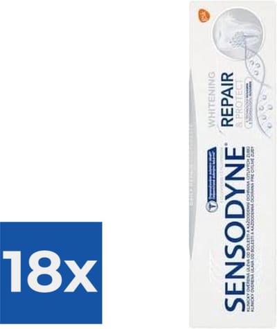 Sensodyne Tandpasta - Repair & Protect Whitening - 75ml - Voordeelverpakking 18 stuks