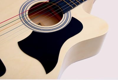 Gitaar Slagplaat sticker - Gitaar accessoires - Decoratie - Akoestische gitaar | Zwart