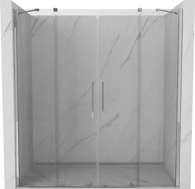 Mexen Velar Duo schuifdouchedeur 170 , transparant, chroom - 871-170-000-02-01