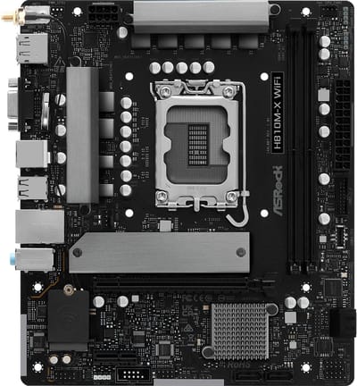 ASRock H810M-X WIFI Moederbord - Intel H810 - Intel LGA1851 - DDR5 RAM - Micro-ATX