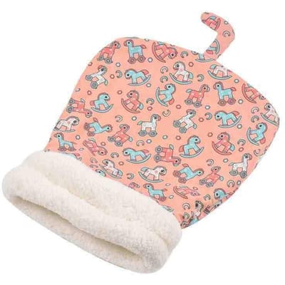 Sac de Couchage Fermé Nid pour Chat en Hiver Sensation de Chaleur et de Sécurité Trous de Perçage Partiel Hivernal pour Chat Général Quatre Saisons Couchage pour Chat