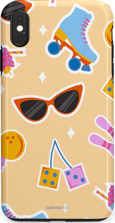 Casetastic Hoesje Geschikt voor Apple iPhone Xs Max - Stijlvolle Beschermende Duo-layer Case - Milkshake vibes