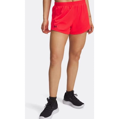 Under Armour Tech Play Up Mesh Shorts Dames-Rood