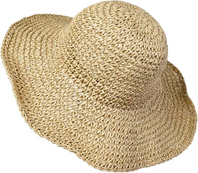 Orivio - Zomerhoed dames met zonnekap, slaper, strand, zonnehoed, brede rand, opvouwbaar, reizen, vakantie, decoratie in beige