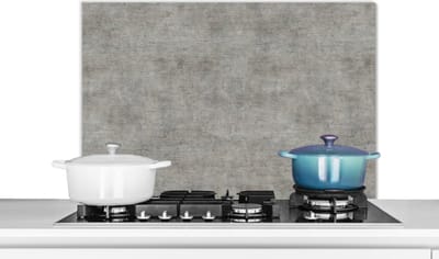 Spatscherm keuken 80x55 cm - Kookplaat achterwand Beton - Muur - Patronen - Muurbeschermer - Spatwand fornuis - Hoogwaardig aluminium