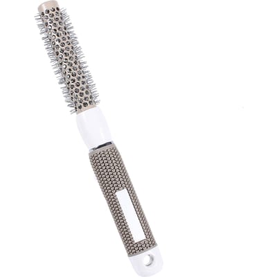 Brosses de Coiffure Professionnelles Résistantes aux Hautes Températures Fer Céramique Peigne Rond (19mm) gray