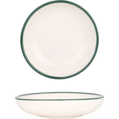 Rinart Kommetje - Green Edge - Porselein - 13 cm - set van 6
