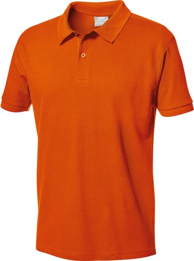 SIR SAFETY PIQUET Korte mouw Werkpolo HEREN Oranje - 100% Katoen - 180 g/m² - Dubbel Gestikt