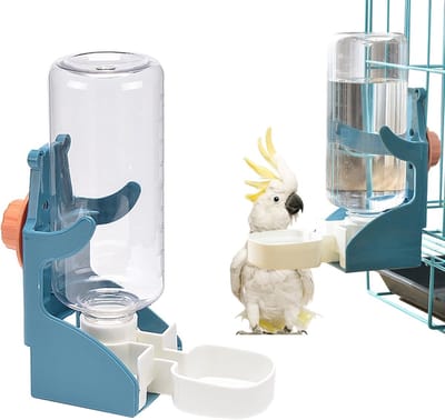 Vogelvoederstation-Water Feeder-Vogel Drinkers-Vogelvoederhuisje-Vogelvoederbak-Bird Feeder-500ml-Waterdispenser Voor Papegaai-Valkparkiet-Kleine Vogels-Hangend Voederhuisje-Voor Binnen En Buiten-Voor Het Voeden En Drinken