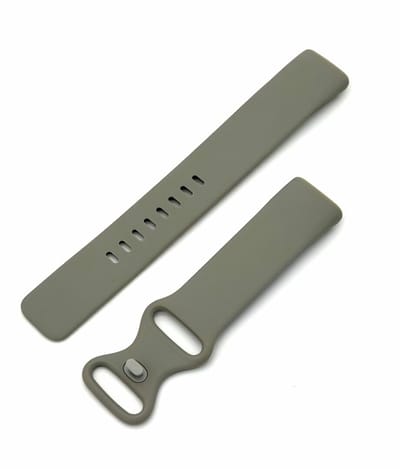 Geschikt voor Fitbit Charge 5 / 6 – Siliconen Bandje Maat L – Sport Horlogebandje – Grijs