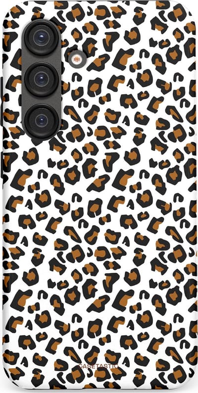 Casetastic Hoesje Geschikt voor Samsung S25 - Stijlvolle Beschermende Duo-layer Case - Panter abstractie
