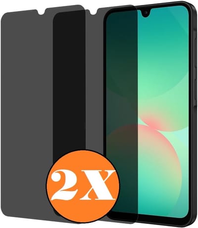 Privacy screenprotector Geschikt voor Samsung Galaxy A17 5G / A26 screenprotector Privacy - 2 Stuks - Full screen protector tempered glass - gehard glas Geschikt voor Samsung A17