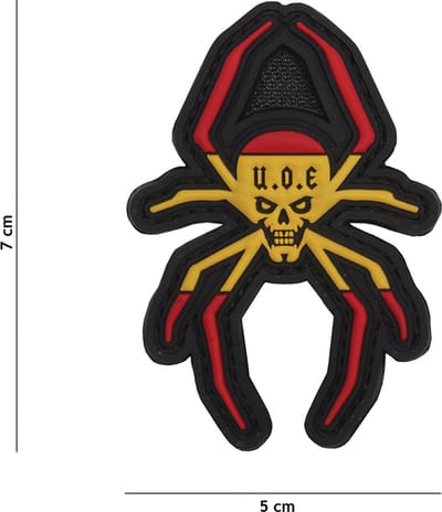 101 Inc Embleem 3D Pvc Spaanse Spin Geel  13094