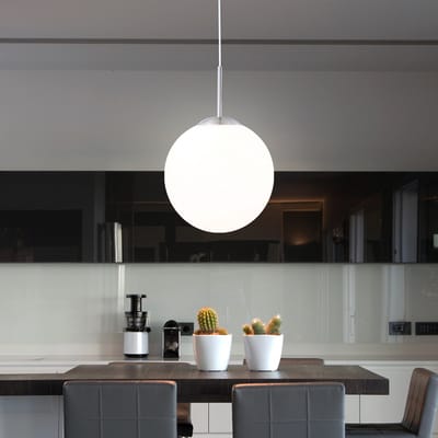 GLOBO Balla Binnen E27 60W Nikkel, Wit