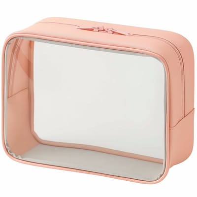 Reselectro TravelGlow - Toilettas - Transparant Design - Waterbestendig Materiaal - Ideaal voor Vliegtuig & Vakantie - Roze