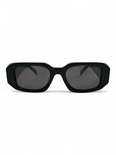 The Brand Remarkable – Zonnebril Unisex – Zonnebril Dames – Zonnebril Heren – Licht Cat-Eye / Rechthoekige Zonnebril – Zwart – UV400 – Luxe & Trendy Zonnebril – Designer Zonnebril – Mode Zonnebril 2025 – Inclusief Beschermhoes – Polariserend Look
