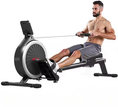 Trendique - Magnetische Roeimachine - Roeimachine voor thuis met 16 weerstandsniveaus - Cardiotrainer met LCD-monitor - Training voor het hele lichaam