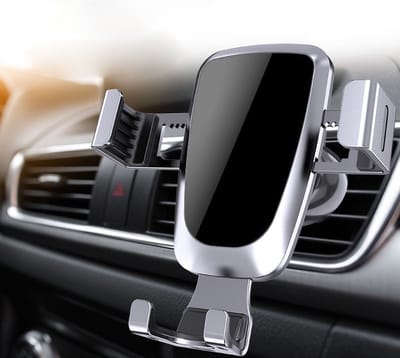 Slimtron Gravity Autohouder C08 – Zilver - universele telefoonhouder - geschikt voor iphone en samsung