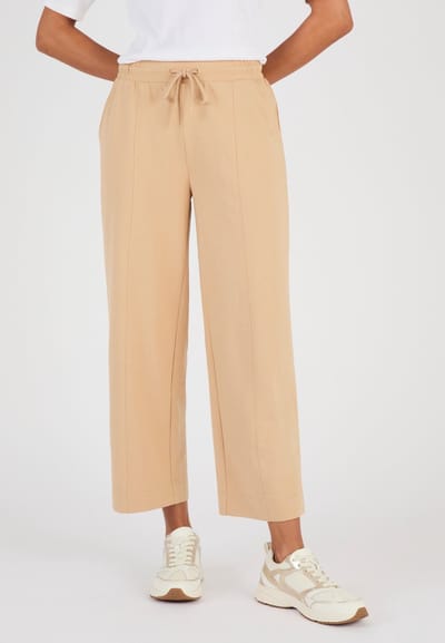 Damart - Broek 7/8 teddy stof - Dames - Beige - XS