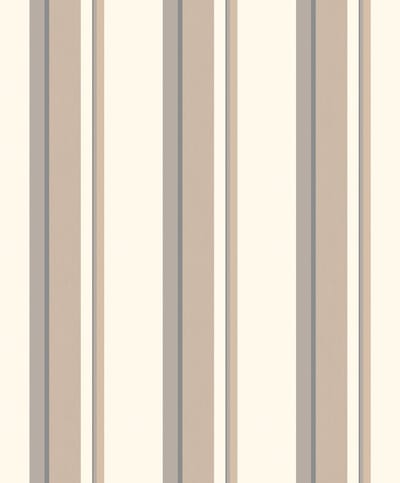 Flügger Fiona Vliesbehang 580647 - Stripes@Home - Copenhagen Stripes - Beige - 53cm x 11.2m