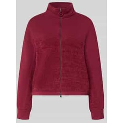 Regular fit sweatjack met gebreid detail