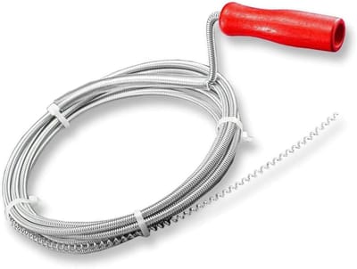 Schläfer 323300 buisreinigingsspiraal losse buisreinigingsas Ø 6 mm x 3 m - flexibele spiraal met klauw - milieuvriendelijke oplossing voor hardnekkige verstoppingen, afvoerspiraal, buisreinigingsspialen