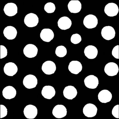 Ambiente - Lunch servetten - Polka dots - White/Black