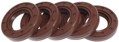 Dubbele Lip Olieafdichting 20X35X7Mm met Roterende Veerstalen Afdichtingsring - Hoge Druk Rubber FKM - Set van 5 Stuks voor Betrouwbare Toepassingen