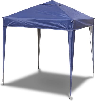 Pop-up Gazebo 3x3m Waterdicht Stevig Weerbestendig Blauw Zonder Zijwanden voor Feesten en Kamperen