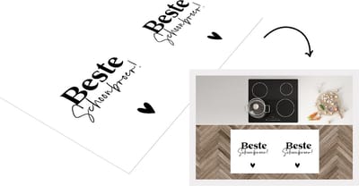 Keukenloper - Loper keuken - Schoonfamilie - Broer - Spreuken - 120x60 cm - Keukenloper vinyl