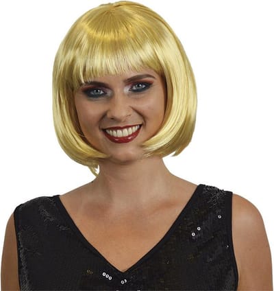 Bobline pruik blond