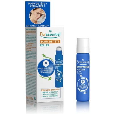 Puressentiel Hoofdpijnroller met 9 Essentiële Oliën 5 ml