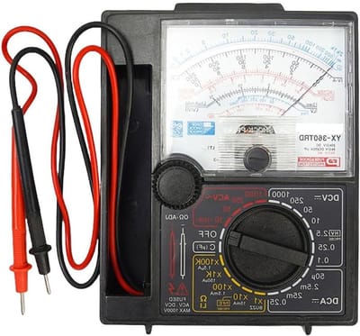 Analoge Multimeter - Spanning Stroom Tester - Elektra Controleren - Schok- en Valbestendig - DC 1000V - Grijs