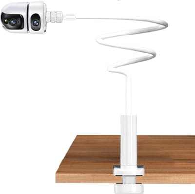 Monitorhouder - Babyfoon standaard - Kinderkamer monitoren - Universele flexibele klem - 13 x 13 x 10 cm - Wit