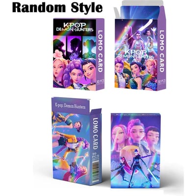 92/30 STUKS Kpop Demon Hunters Laser Kaart Anime Verzamelkaarten voor Jongens Meisjes Mode LOMO Kleine Kaarten voor Fans Verjaardagscadeaus blue