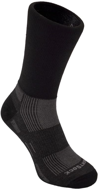 Wrightsock Explore Crew - Zwart - 34-37