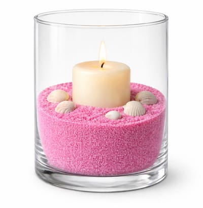 Rayher decoratie zand - 650ml - roze - hobby zandkorrels - sierzand - voor windlichten
