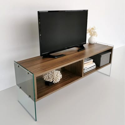 Asir - TV Kast - Televisiemeubel - Okkernoot - 120 x 45 x 35 cm