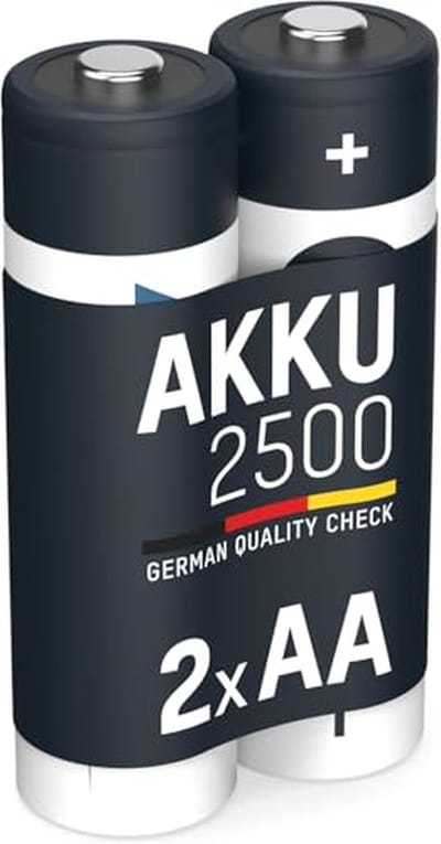 Oplaadbare Batterijen - Mignon AA - Apparaten Voeden - Lage Zelfontlading - 2500 mAh - Zilver