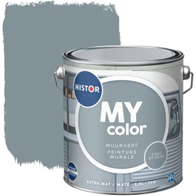 Histor My Color Muurverf - Extra Mat - Coast Of Maine - 2,5l
