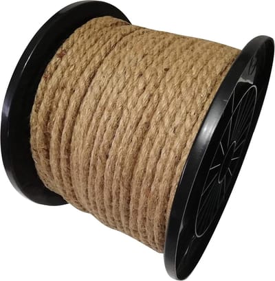 Jute Touw - Natuurlijk Touw - Decoratief Gebruik - Gedraaide Vezels - 6 mm x 20 m - Natuurlijk
