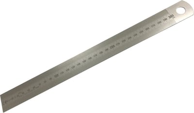 Liniaal 300mm staal met       maatverdeling