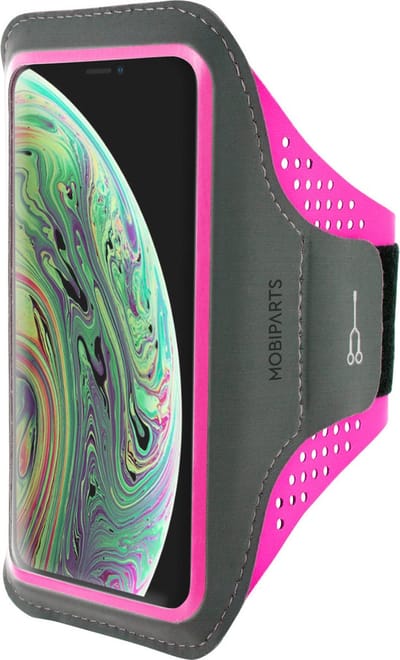 Hardloop Sportarmband geschikt voor Apple iPhone X/10 Apple iPhone Xs - Roze - Mobiparts