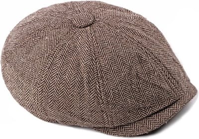 Finnacle - Stijlvolle flat cap voor heren - lichtbruin - one size fits all