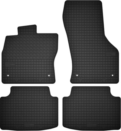 Wielganizator SolidTread Serie - Rubberen Automatten - Volkswagen Passat B8 - Perfecte Pasvorm - Zwart